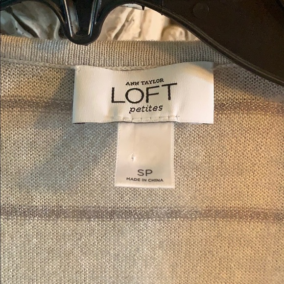 Loft silver gray cardigan - Picture 2 of 3